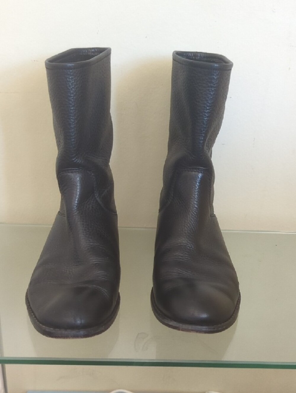 Retro Coach Black Pebble Leather Boot - Picture 3 of 8